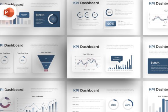 Contemporary KPI Dashboard PowerPoint for Data-Driven Impact