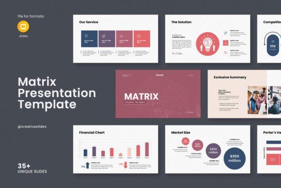 Elevate Your Pitch: The Matrix Google Slides Template