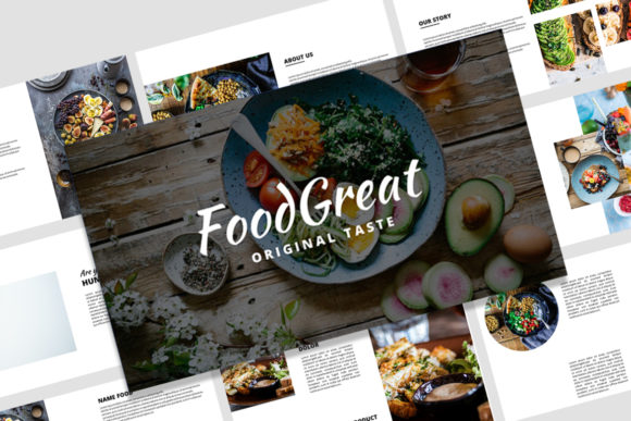 Food Great: A PowerPoint Template for Appetizing Presentations