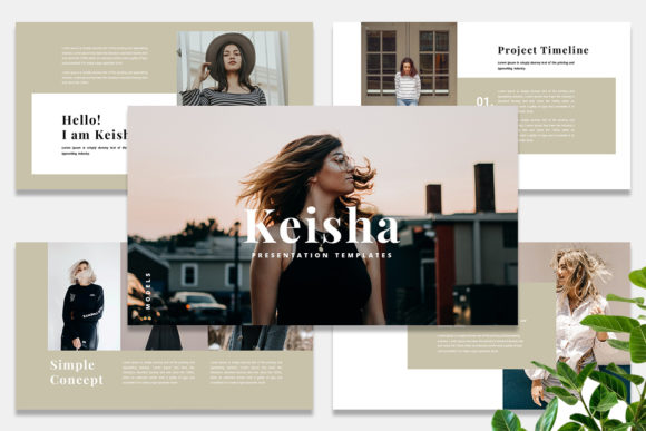 Keisha - PowerPoint Template: A Modern Tool for Visual Storytelling