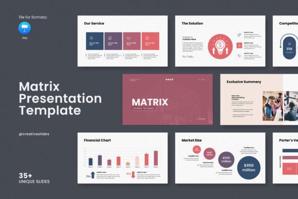 Matrix Keynote Template: A Clean Slate for Modern Professionals