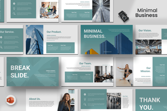 Minimal Business - PowerPoint Template: A Smart Choice for Clean Design