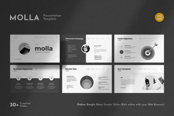 Molla Google Slides Template: A Clean Solution for Modern Presentations