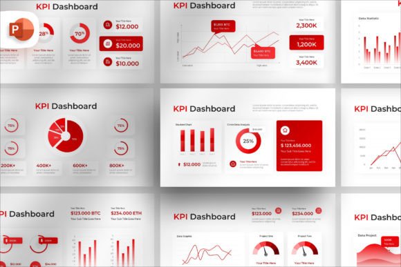 Pro KPI Dashboard: PowerPoint Template for Impactful Data